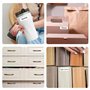Benaewa Lot de 308 étiquettes autocollantes imperméables pour vêtements avec 2 marqueurs de tissu, sans repassage, sans couture