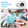 Benaewa Lot de 308 étiquettes autocollantes imperméables pour vêtements avec 2 marqueurs de tissu, sans repassage, sans couture