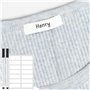 Benaewa Lot de 308 étiquettes autocollantes imperméables pour vêtements avec 2 marqueurs de tissu, sans repassage, sans couture