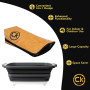 Bac de préparation de barbecue pliable + couverture de repos – Planche à découper de 16 L, panier de barbecue avec passoire et c