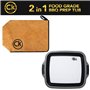 Bac de préparation de barbecue pliable + couverture de repos – Planche à découper de 16 L, panier de barbecue avec passoire et c