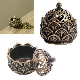 DGUSO 2 Pièces Bruleur Encens Fleur de Lotus