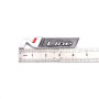 Lot de 2 autocollants N Line pour décoration de voiture (argenté/noir)