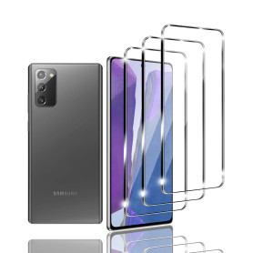 Kziwii 3 pièces Verre trempé Compatible avec Samsung Galaxy Note 20 4G/5G Film Protection Écran