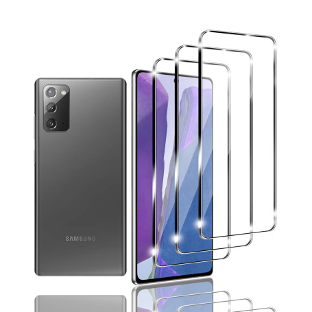Kziwii 3 pièces Verre trempé Compatible avec Samsung Galaxy Note 20 4G/5G Film Protection Écran