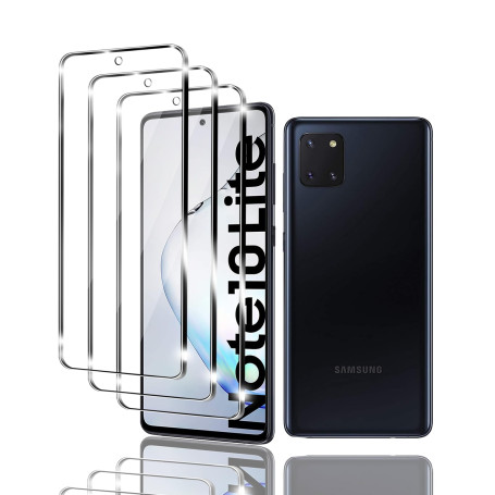 Kziwii 3 pièces Verre trempé Compatible avec Samsung Galaxy Note 10 Lite Film Protection Écran