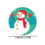 NT-ling Autocollants Noël Décoration Noël Cadeau, Étiquettes rondes d'autocollants Noël 1 rouleau 500 messages Assortiment d'aut