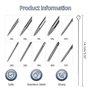 ATOMUS 100pcs Disposable Mixed Tattoo Needles 100pcs Assorted Sterilized Tattoo Needles Tips 10pcs of each-3rl 5rl 7rl 7rl 3rs 5