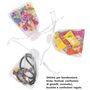 VOARGE 100 pack, 7 x 9 cm sac en organza sac à bijoux, sac à bijoux invité sacs cadeaux avec cordon de serrage, pour mariage, an