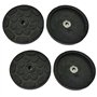 FILAVERSE - Kit de 4 Tampons/Patins en Caoutchouc pour Pont Élévateur ø120/110mm H19mm Spécifiques pour Ponts J.A.B. Becker ATH
