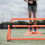 Football Flick Height Hurdes Haies Multi-Hauteur pour Le Football et Les Sports Unisex-Youth, Noir/Orange, Unique Taille