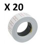 TEMPO DI SALDI Lot de 20 rouleaux d'étiquettes de prix, autocollants à 8 chiffres pour magasin de prix
