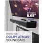 Sanus Support mural universel extensible pour barre de son – Compatible avec la plupart des barres de son, supports de haut-parl