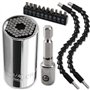 Cozihom Clé à douille universelle 1/4 ''-3/4'' (7-19 mm) avec adaptateur de perceuse électrique pour clé à cliquet