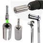 Cozihom Clé à douille universelle 1/4 ''-3/4'' (7-19 mm) avec adaptateur de perceuse électrique pour clé à cliquet, 2 pièces 11,