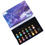 GC Ensemble de stylos en verre - 2 stylos, 12 encres multicolores, 1 porte-stylo et 1 tasse de nettoyage - pour signatures, call