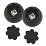 Lot de 2 pièces de rechange pour Monsieur Cuisine avec Fleurs 5 branches Guide d'embrayage de haute qualité Transmission Monsieu