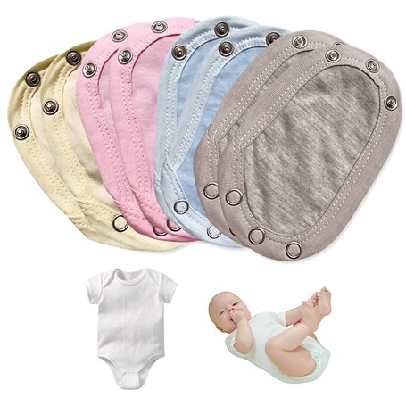Body Extension Baby 8 Pièces Extension Corps Extension Corps Bébé Bouton-Pression Extension Corps Bébé Bouton-Pression Tissu en