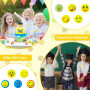 40 Pièces Smile Badges avec Épingle,Smile Badges Métal Ronds Souriants Badges Forfait Individuel Smile Épingles à Badge pour Déc