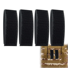 Wekuw 4 Pièces Adaptateur Molle Sangles Molles Gilet Molle Accessoires de Gilet Molle Accessoires pour Équipement Tactique Acces