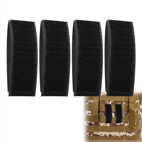 Wekuw 4 Pièces Adaptateur Molle Sangles Molles Gilet Molle Accessoires de Gilet Molle Accessoires pour Équipement Tactique Acces