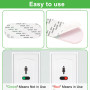 4 Pièces Decoration Bureau de Travail 10 * 4cm Panneau Ouvert Fermé Panneaux Porte Toilettes Cadeau Maison Pratique Panneau de C