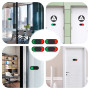 4 Pièces Decoration Bureau de Travail 10 * 4cm Panneau Ouvert Fermé Panneaux Porte Toilettes Cadeau Maison Pratique Panneau de C