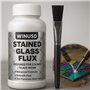 Flux de soudure de 226,8 g pour soudure de vitrail, flux de zinc liquide pour la soudure de vitrail, la réparation de verre et p