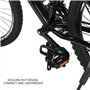 Ped VTT avec C Pied,C Pied Velo,1 PE De Péde Vélo avec Orteil Clip gles,Péde Cycli Avees Pinces À Orteils Intégrés Cages gles po
