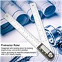 0–200 mm en Acier Inoxydable électronique Goniomètre de Rapporteur numérique Viseur d'angle à Onglet Ja