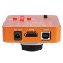 Akozon Caméra Microscope 21MP HDMI USB C-Mount Industrie Caméra Microscope Ensemble 2K 1080P Caméra Vidéo HD Prise EU 220V Élect