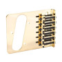 Chevalet en métal de Guitare électrique avec clé vis Accessoire pour Guitare Telecaster (Or)