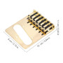 Chevalet en métal de Guitare électrique avec clé vis Accessoire pour Guitare Telecaster (Or)