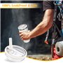 2 Pièces Couvercles de Remplacement pour Gobelets 40oz pour Accessoires Stanley Cup, Tanley Cup Couvercle Anti-fuite, Accessoire
