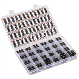 ZEBULON Logic IC Lot de 120 puces 4000 4500 46 types différents CD4001 CD4011 CD4017 CD4022 CD4027 CD4047 CD4049UBE CD4060 CD407