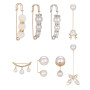 Broche Épingle à Nourrice avec Faux Strass et Perle pour la Fixation de Pull