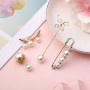 metagio 8 Pièces Pinces pour Châle, Broche Épingle à Nourrice avec Faux Strass et Perle pour la Fixation de Pull, Robes, Épingle