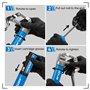 KRETLAW Kit de Mini Graisseuse, Petite graisseuse (3000 PSI) avec Graisse en Cartouche Double 85G et Flexible de 305 mm, couplag