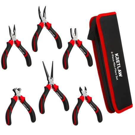 KRETLAW Lot de 6 mini pinces Linesman