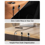 Magtame Câble USB C vers USB C de 1,5 m avec support de câble magnétique, Staykable 60 W Charge rapide et données de type C, câb