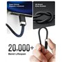 Magtame Câble USB C vers USB C de 1,5 m avec support de câble magnétique, Staykable 60 W Charge rapide et données de type C, câb