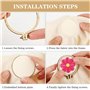 Mini Cadre À Broder en Bois 10 Pièces Bois Cadre Tambour Broderie Petits Cerceaux Ronds Réglables pour Point de Croix Pendentif 
