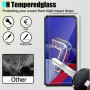Hxiclrm 3+3 Pièces Verre trempé Compatible avec ASUS Zenfone 7, 3 Pièces Protection Ecran et 3 Pièces Caméra Arrière Protecteur,