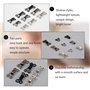 90 Jeu de Crochets de Couture Fermeture des Yeux, 3 Tailles, Couture Crochets et Oeillets Fermeture en Métal pour Soutien-gorge,
