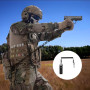 Cordon Tactique en Spirale, Porte-clés en Spirale Longes de Pêche éLastiques, Elastique Corde Rétractable, Paracord Tactical Lan