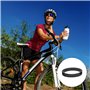 12 Pièces Entretoises pour Fourche de Vélo Kit, Entretoise de Direction en Alliage d’Aluminium, Noir Entretoises pour Barre de V