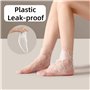 100 pièces Chaussettes Jetables en Plastique pour Pédicure et Cire de Paraffine, Chaussettes Transparentes pour Pédicure des Pie