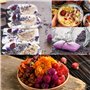 CoolCrafts 12 Sac Fleurs Séchées Naturelles Fleur Séchées pour Bougie Savon, Boutons de Roses Séchés Fleur Jasmin