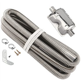 PINGEUI Tuyau d'échappement de 25 mm pour générateur d'électricité