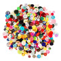 Lot de 2000 boutons colorés en plastique pour enfants - Différentes tailles et couleurs - Boutons en résine - Boutons colorés po